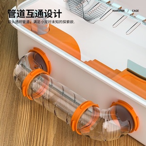 Villa surdimensionnée Golden Bear <span class=keywords><strong>Hamster</strong></span> <span class=keywords><strong>Cage</strong></span> en plastique solide motif verre <span class=keywords><strong>jouet</strong></span> et fournitures paquet pour Guinée <span class=keywords><strong>Hamster</strong></span> <span class=keywords><strong>Cage</strong></span> - Product Image 3