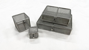 Cestello in acciaio inox 304 per la pulizia del cestello per la disinfezione in acciaio inox con coperchio - Product Image 2