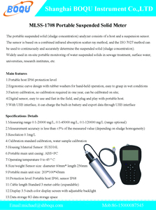 เครื่องวิเคราะห์<span class=keywords><strong>ม</strong></span>ิเตอร์แบบพกพาแบบ MLSS-1708<span class=keywords><strong>ม</strong></span>ีของแข็งแขวนลอยทั้งห<span class=keywords><strong>ม</strong></span>ดของ Boqu - Product Image 6
