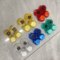 Botón Pulsador LED a Todo Color de 30 mm con Interruptor Integrado de 5V para Juegos de Arcade, Joystick, Mame, Jamma, Raspberry PI2