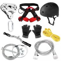 Kit de tyrolienne robuste IZipline ZL183001 avec accessoires complets, certifié CE et RoHS, pour la sécurité des sports d'aventure en plein air