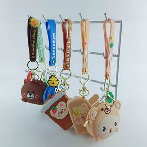 Vente d'usine Mini porte-monnaie en silicone imperméable simple et mignon de style dessin animé - Product Image 6