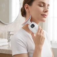 Appareil de soin de la peau anti-âge pour le visage et le cou à micro-courant, avec fonctions de raffermissement et de tonification