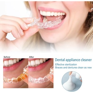 โฟมทำความสะอาดวัสดุเกรดอาหาร รสชาติมิ้นท์ สำหรับใช้กับ Cleartray/Aligner ฆ่าเชื้อแบคทีเรีย ฟอกฟันขาว ลดกลิ่นปาก ใช้ในบ้าน - Product Image 6