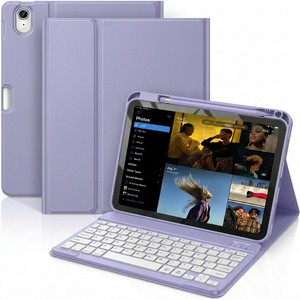 Funda con Teclado Inalámbrico Desmontable para Tablet Samsung Galaxy <span class=keywords><strong>Tab</strong></span> A9 de 8.7 Pulgadas, Funda Protectora con Soporte y Retroiluminación RGB Arcoíris - Product Image 1
