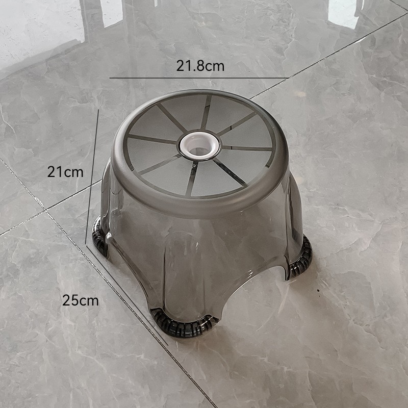 Transparent Crystal Gray Medium