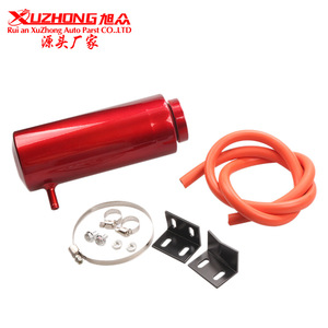 Réservoir d'expansion de radiateur en alliage d'aluminium, 800ml, pour modification de voiture, bleu, rouge, argent, à visser - Product Image 2