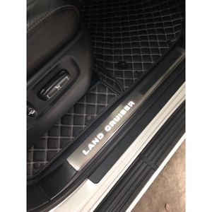 Door sill <b>strips</b> are suitable for Land Cruiser 2016-19 models with built-in scooters, providing anti-slip and noise reduction. - Product Image 2