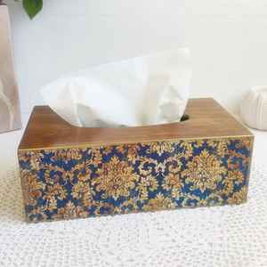 Boîte à mouchoirs en bois MDF fabriquée à la main de vente chaude avec impression en émail poli organisateur décoratif pour la maison et le bureau conception prête pour les cadeaux - Product Image 6
