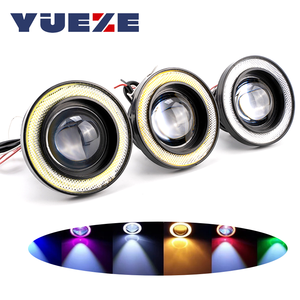 Fari <span class=keywords><strong>Fendinebbia</strong></span> LED COB da 2,5, 3, 3,5 Pollici, 30W, Bianco, Giallo, Rosso, Blu, Luci Diurne per Auto da 64mm, 76mm, 89mm - Product Image 1