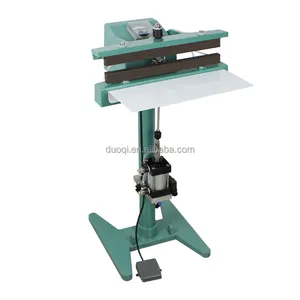 DUOQI SFLJ-400 direct heat foot pedal sealer 2 side heating sealing block pneumatic type or electric type