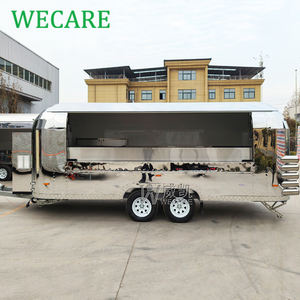 전체 주방 장비를 갖춘 Wecare 스트리트 피자 푸드 트럭 모바일 취사 음식 트레일러 - Product Image 1