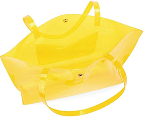 Sacs de shopping transparents pour femmes, sacs fourre-tout en PVC imperméables, sacs à main en gelée pour femmes avec logo personnalisé imprimé - Product Image 5