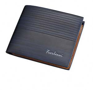 Portefeuille personnalisé pour homme en cuir véritable Crazy Horse, anti-RFID, style professionnel de luxe, avec pince à billets et porte-cartes escamotable gaufré - Product Image 1