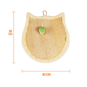 Support mural durable pour griffoir à chat en loofah avec jouet à gratter et balle, jouet vertical pour animaux de compagnie - Product Image 4
