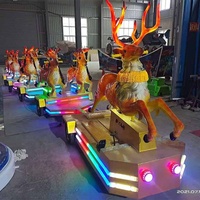 Produk Wahana Hiburan Listrik Bekas, Kereta Rusa Jalan Raya untuk Dijual