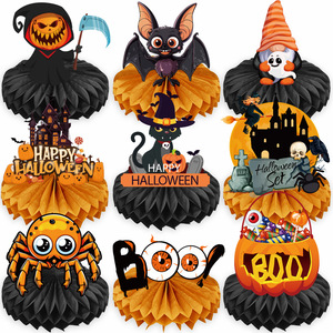 Decoración <span class=keywords><strong>de</strong></span> Fiesta <span class=keywords><strong>de</strong></span> Halloween al por Mayor, Hecho en China, Araña, Fantasma, Calabaza, Murciélago, Panal <span class=keywords><strong>de</strong></span> Abeja - Product Image 2