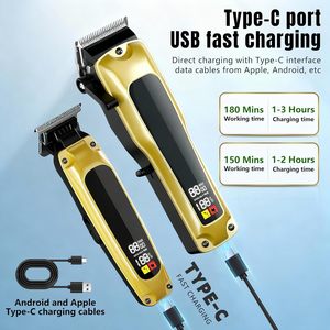 Cortadora de Pelo Eléctrica Inalámbrica Profesional con Pantalla LED, Batería de 1800 mAh, Cuchilla de Cerámica y Carcasa de Plástico para Uso Doméstico - Product Image 5