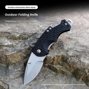 Cuchillo Plegable Portátil de Acero Inoxidable para Camping, Hoja Serrada, Garantía de 3 Años, Multifuncional, Autodefensa, EDC, DIY, OEM - Product Image 3