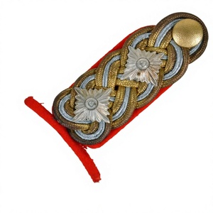 QUICK WAY INDUSTRIES - Placa de Hombro Dorada para Uniforme Ceremonial Universitario, Cómoda, con Alambre de Hilo Metálico, Equipo de Defensa Personal - Product Image 4