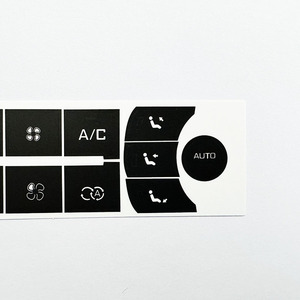 Autocollant de réparation des boutons de commande de climatisation, pour Citroën C5 2010-2016, adhésif noir, impression numérique personnalisée - Product Image 3