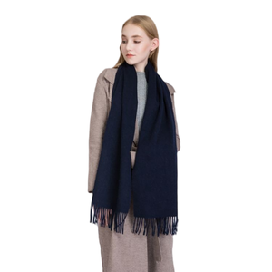 2024 100% Cashmere khăn ấm dày ấm đồng bằng len khăn choàng khăn choàng nhà sản xuất bán hàng trực tiếp - Product Image 2