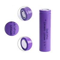Batterie rechargeable à plateau plat pour lampe torche, Lithium-Ion, 1200 wh, 18650 mAh, 3.7v,