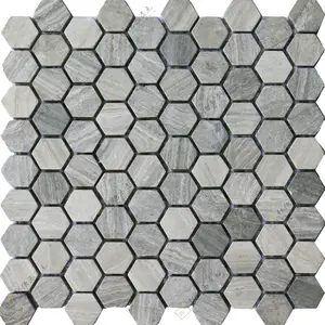 Mosaics Hilite Good Quality Hexagonal Wall Decoration Ceramic Mosaics For Indoor Decorative Ceramic Floor And Wall Tiles