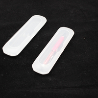 Nouvelle boîte d'affichage de stylo haut de gamme boîte de stylo de couleur PP boîte de stylo en métal à faible coût boîte en plastique mat étui Semi Transparent