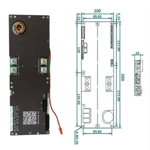 JK BMS pb2a16s20p biến tần BMS 48V LiFePO4 pin lithium ban bảo vệ cho biến tần với sưởi ấm RS485 CANBUS