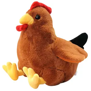 Diseño creativo gallina muñeco de peluche Gallo muñeco de peluche lindo gallo de dibujos animados Peluche de juguete