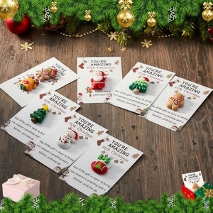 Biglietti d'Auguri Natalizi in Resina con Abbracci Emotivi, Regali per Amici, Famiglia, Colleghe, Dipendenti, Omaggi di Apprezzamento per le Festività - Product Image 5