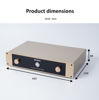 BRZHIFI Amplificateur haute puissance FM300AS Audiophile Hi-Fi classe A/B Post Stage Audio Direct-Cut Swiss FM Circuit Amplifier System