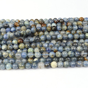 Perles de <span class=keywords><strong>pierre</strong></span> <span class=keywords><strong>semi</strong></span>-précieuse en kyanite bleue naturelle et bon marché, brins de perles pour la fabrication de bijoux DIY, 6 mm, 7 mm, 8 mm, longueur 38 cm, 15 pouces - Product Image 3