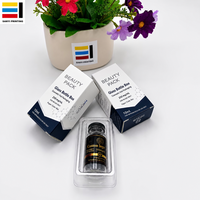 Scatola per Confezionamento con Finestra per Fiala di Vetro Singola da 3ml o 10ml, Cartone Personalizzato con Foglio Olografico e Inserto in Blister