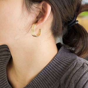 Pendientes de Acero Inoxidable con Baño de Oro de 14k, Diseño Moderno, para Regalo del Día de San Valentín, Gran Venta - Product Image 5