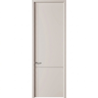 Porte intérieure en bois écologique de luxe pour chambre principale, anti-rayures, imperméable, panneau HDF moderne, insonorisation premium, mélamine