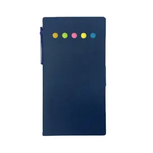 Werbeartikel Kartenpapier mit Weichbecken kundenspezifischer Logodruck aufkleber notizen schreiben Memo-Pads set mit Stift blau