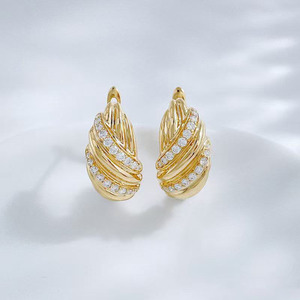 Pendientes de <span class=keywords><strong>Oro</strong></span> de 18K con Diamantes de Laboratorio HPHT, <span class=keywords><strong>Anillo</strong></span> de Moda, <span class=keywords><strong>Anillo</strong></span> de Compromiso, Anillos Finos, Anillos Chapados en <span class=keywords><strong>Oro</strong></span>, Anillos Abiertos para Mujer - Product Image 2