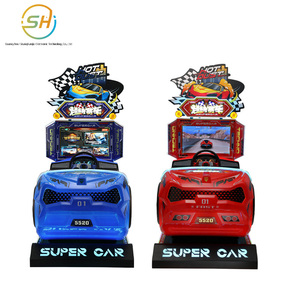 Macchina da Gioco Super Racing per Bambini, Attrezzatura Arcade a Moneta, Simulatore <span class=keywords><strong>di</strong></span> Corse - Product Image 4