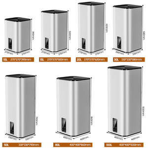 Chauffe-eau électrique intelligent mural 50L à écran tactile vertical en plastique 2200W 220V UE pour camping-car et voiture - Product Image 2