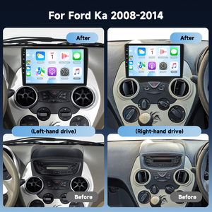 Podofo pour <span class=keywords><strong>Ford</strong></span> <span class=keywords><strong>Ka</strong></span> 2008-2014, autoradio Android 9 pouces 2 Din, 4+64G, Carplay/Android Auto sans fil, GPS, RDS, WIFI, OEM, ODM, vente en gros - Product Image 5