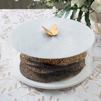 Boîte à Matzah en acrylique-Boîte à Matzah en Lucite pour Pâque-Cadeau Judaica-variété de couleurs-Bouton papillon-Fermeture magnétique