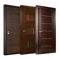 Porte Intérieure Imperméable Design Moderne Maison Hôtel Porte en Bois Massif Imperméable Wpc avec Accessoires