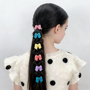Élastiques à cheveux <span class=keywords><strong>de</strong></span> style européen pour enfants, nœuds, attaches pour cheveux, accessoires pour queues <span class=keywords><strong>de</strong></span> <span class=keywords><strong>cheval</strong></span> pour filles, bébés et tout-petits, pour mariage - Product Image 3