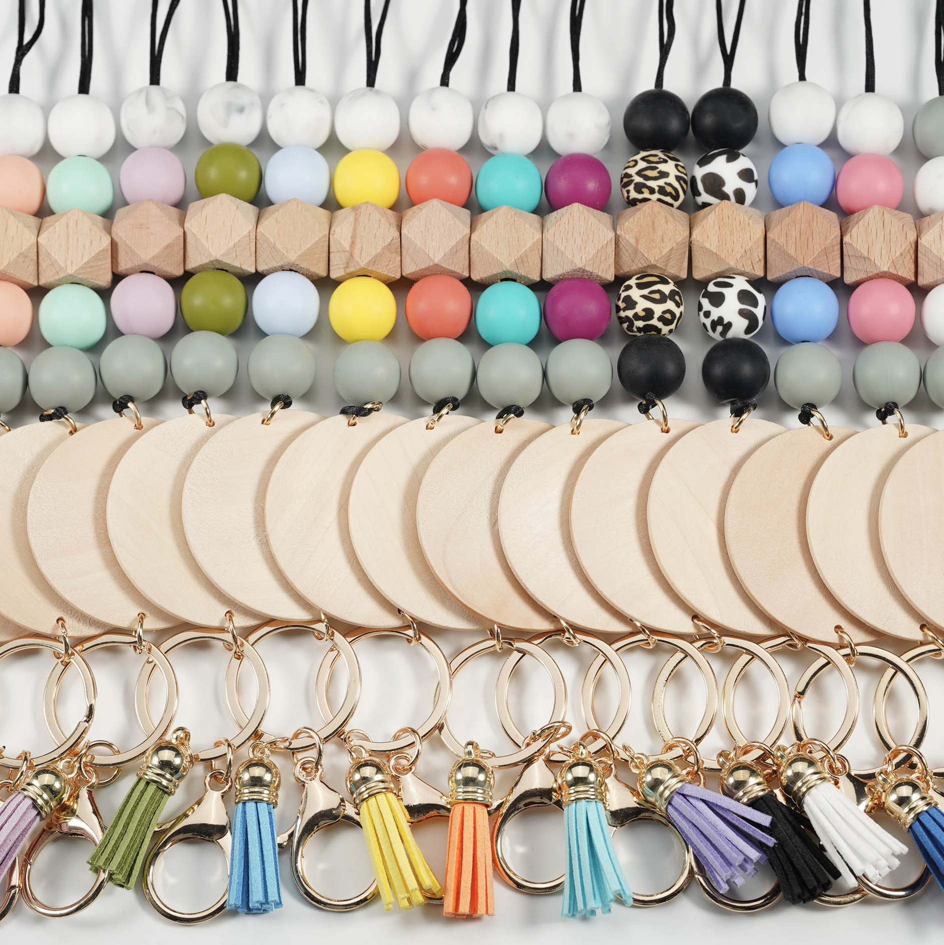 Promotional Silicone Ring Water Bottle Lanyard Polyester Strap Custom Logo for Exhibitions Events Party Image 3