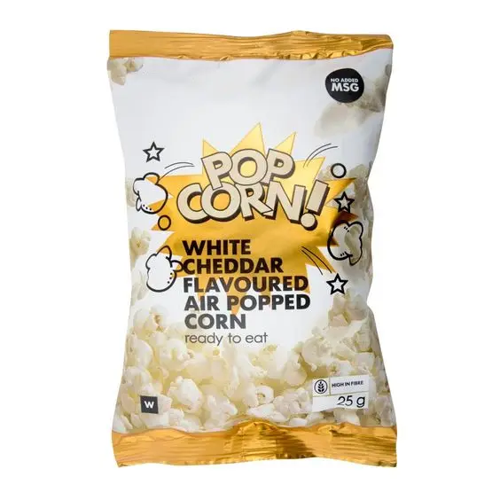 Aangepaste Gedrukt Food Grade Terug Seal Zak Popcorn Verpakking Popcorn Verpakking Plastic Zak Popcorn Verpakking