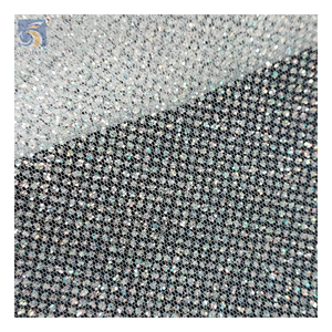 Cao cấp Polyester Flash bạc sáng bóng long lanh vải tuyn Net vải lấp lánh lưới váy cưới Bridal vải giá bán hàng bằng bãi - Product Image 5