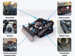 <span class=keywords><strong>Tondeuse</strong></span> robot intelligente télécommandée à braquage zéro 60 Slopes VTLM800, qualité industrielle, moteur 4 temps, largeur de coupe 800 mm, <span class=keywords><strong>pièces</strong></span> de rechange - Product Image 4