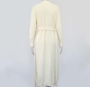 Camisón de felpa para <span class=keywords><strong>mujer</strong></span>, ropa de invierno, albornoz Sexy de lujo, <span class=keywords><strong>pijama</strong></span> de algodón - Product Image 6